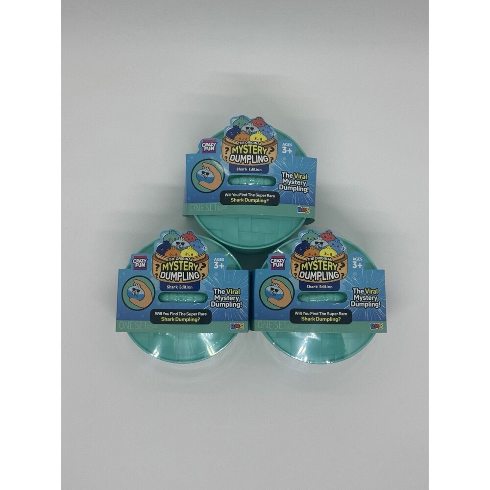 LOT OF 3 Sealed Five Below RMS Mystery Dumpling Shark Edition Brand-New RARE